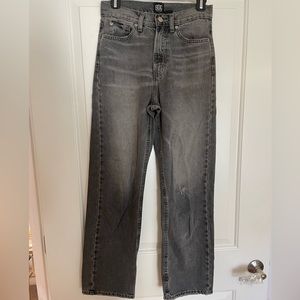 Black denim straight leg BDG jeans